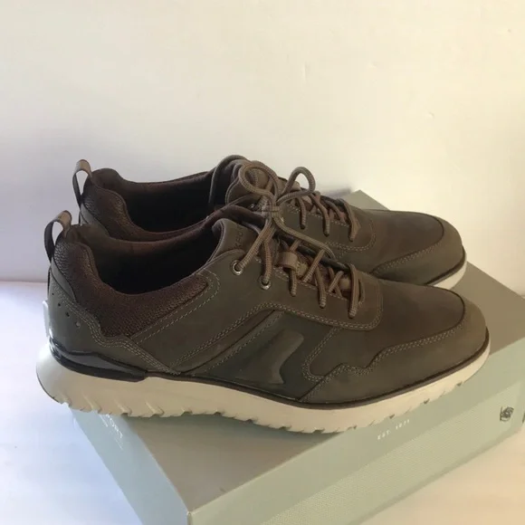 Rockport Mens PulseTech Sport Ubal Sneakers  Size 9.5 Wide Olive & Brown - Picture 6 of 15